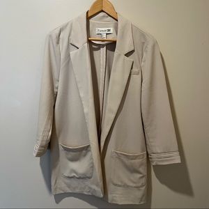 Forever 21 Relaxed Cream Blazer